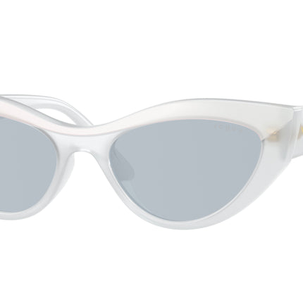 Vogue VO5637SU Cat Eye Sunglasses  32201U-Top White/Opal Milk 52-140-17 - Color Map White