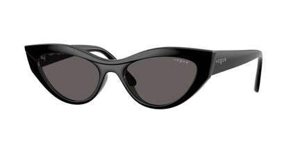 Vogue VO5637SU Cat Eye Sunglasses  W44/87-Black 52-140-17 - Color Map Black