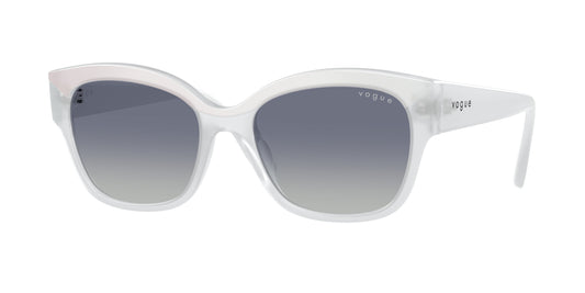 Vogue VO5638SU Butterfly Sunglasses  32204L-Top White/Opal Milk 55-140-18 - Color Map White