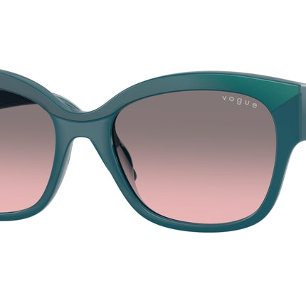 Vogue VO5638SU Butterfly Sunglasses  322246-Top Blue/Opal Blue 55-140-18 - Color Map Blue