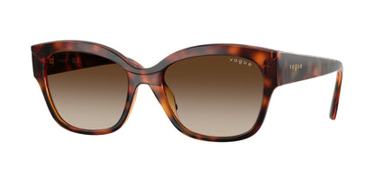 Vogue VO5638SU Butterfly Sunglasses  W65613-Dark Havana 55-140-18 - Color Map Brown