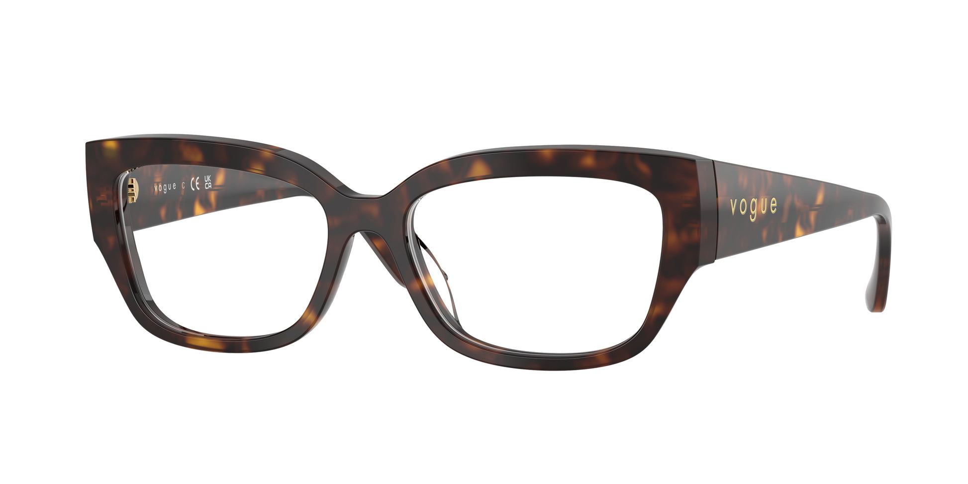 Vogue VO5639U Pillow Eyeglasses  W656-Dark Havana 54-140-16 - Color Map Brown