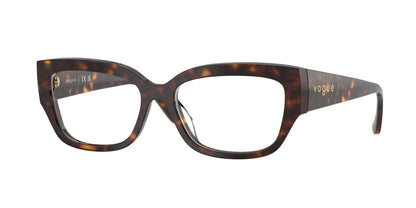Vogue VO5639U Pillow Eyeglasses  W656-Dark Havana 54-140-16 - Color Map Brown