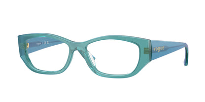 Vogue VO5640U Pillow Eyeglasses  3235-Transparent Pearl Green 53-140-16 - Color Map Green
