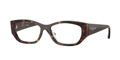 Vogue VO5640U Pillow Eyeglasses  W656-Dark Havana 53-140-16 - Color Map Brown