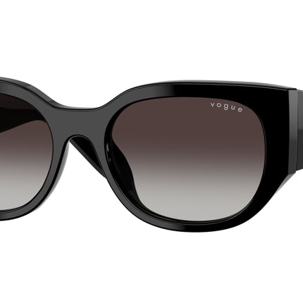 Vogue VO5641SU Irregular Sunglasses  W44/8G-Black 53-140-18 - Color Map Black