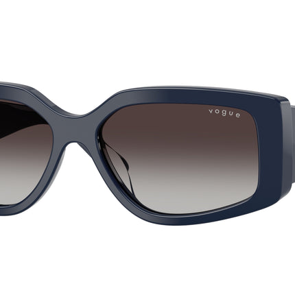 Vogue VO5642SU Rectangle Sunglasses  32408G-Full Blue 55-140-15 - Color Map Blue