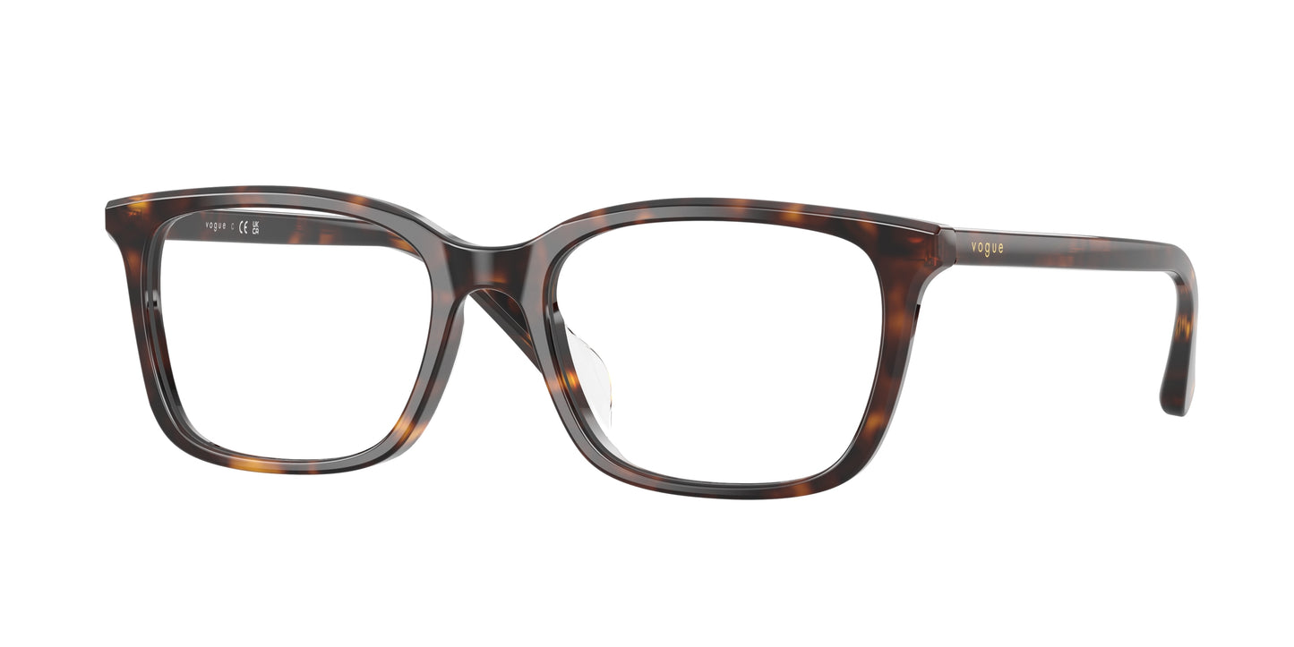 Vogue VO5643D Pillow Eyeglasses  W656-Dark Havana 53-145-18 - Color Map Brown