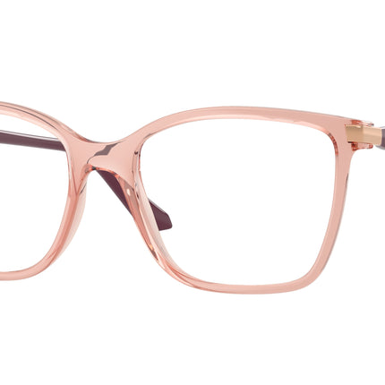 Vogue VO5654 Square Eyeglasses  2864-Transparent Dark Pink 53-140-17 - Color Map Pink