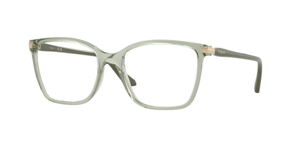 Vogue VO5654 Square Eyeglasses  3022-Transparent Green 53-140-17 - Color Map Green