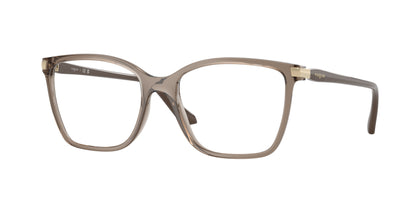 Vogue VO5654 Square Eyeglasses  3156-Transparent Brown 53-140-17 - Color Map Brown