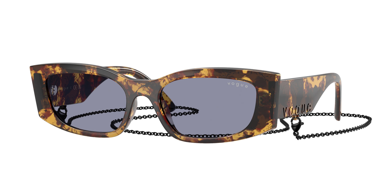 Vogue VO5655SU Pillow Sunglasses  3179/1-Honey Havana 53-140-17 - Color Map Tortoise