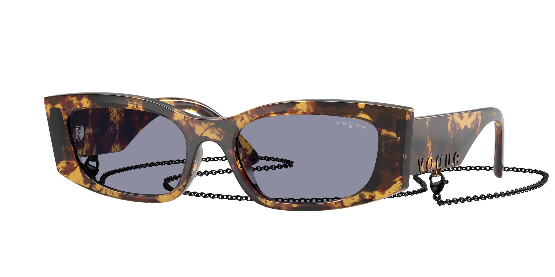 Vogue VO5655SU Pillow Sunglasses  3179/1-Honey Havana 53-140-17 - Color Map Tortoise