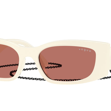 Vogue VO5655SU Pillow Sunglasses  323975-Full Cream 53-140-17 - Color Map White