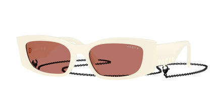 Vogue VO5655SU Pillow Sunglasses  323975-Full Cream 53-140-17 - Color Map White