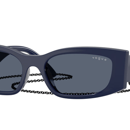 Vogue VO5655SU Pillow Sunglasses  324087-Full Blue 53-140-17 - Color Map Blue