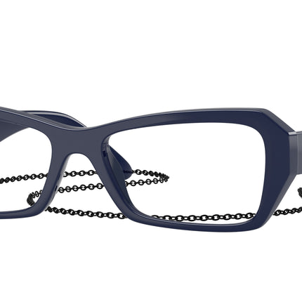 Vogue VO5656U Butterfly Eyeglasses  3240-Full Blue 52-140-17 - Color Map Blue