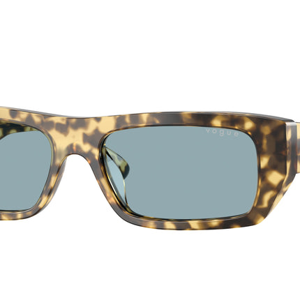 Vogue VO5657SU Rectangle Sunglasses  324180-Brown/Beige Tortoise 53-140-16 - Color Map Brown