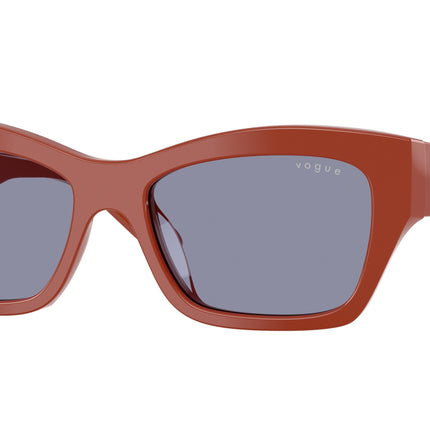 Vogue VO5658SU Butterfly Sunglasses  3244/1-Full Brick 53-140-17 - Color Map Brown