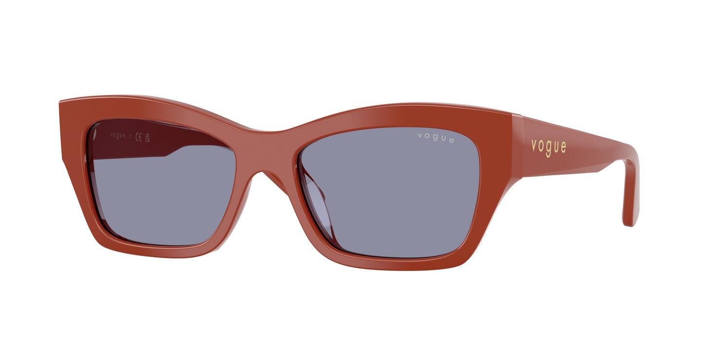 Vogue VO5658SU Butterfly Sunglasses  3244/1-Full Brick 53-140-17 - Color Map Brown