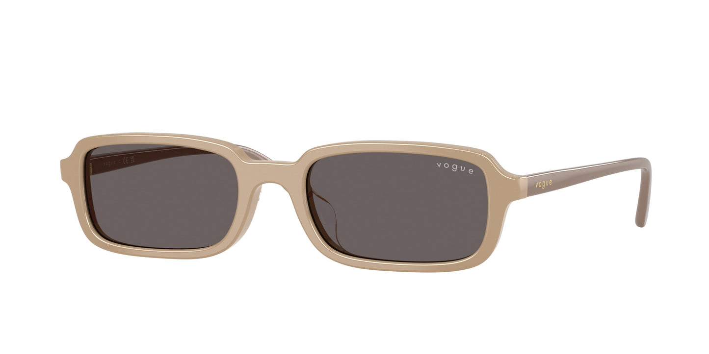 Vogue VO5666SF Pillow Sunglasses  326887-Full Beige 53-140-19 - Color Map Beige