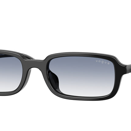 Vogue VO5666SF Pillow Sunglasses  W44/19-Black 53-140-19 - Color Map Black