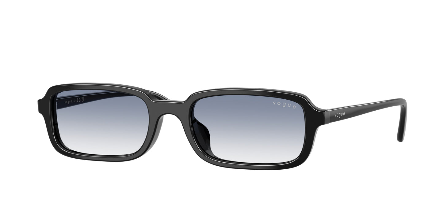 Vogue VO5666SF Pillow Sunglasses  W44/19-Black 53-140-19 - Color Map Black