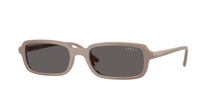 Vogue VO5666S Pillow Sunglasses  326187-Full Dark Beige 53-140-19 - Color Map Beige