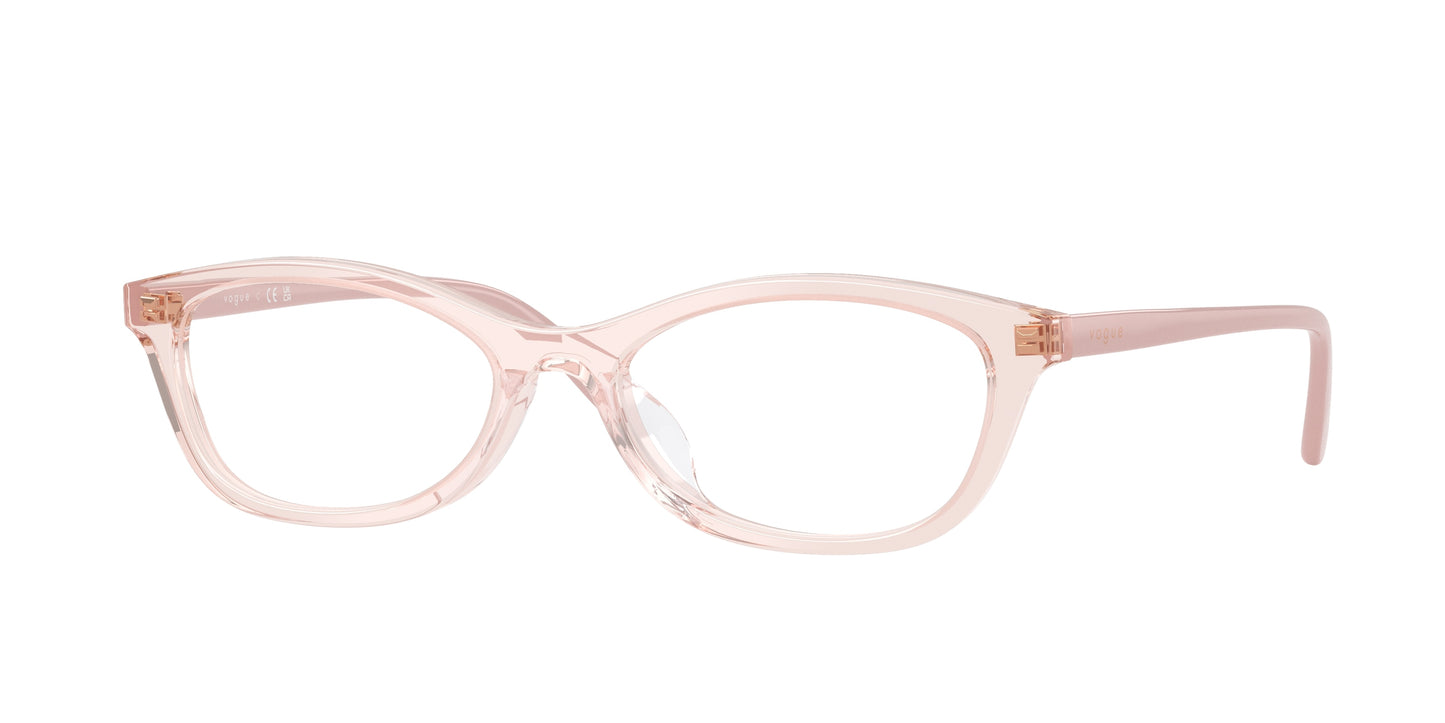 Vogue VO5668F Cat Eye Eyeglasses  2748-Transparent Pink 53-140-17 - Color Map Pink