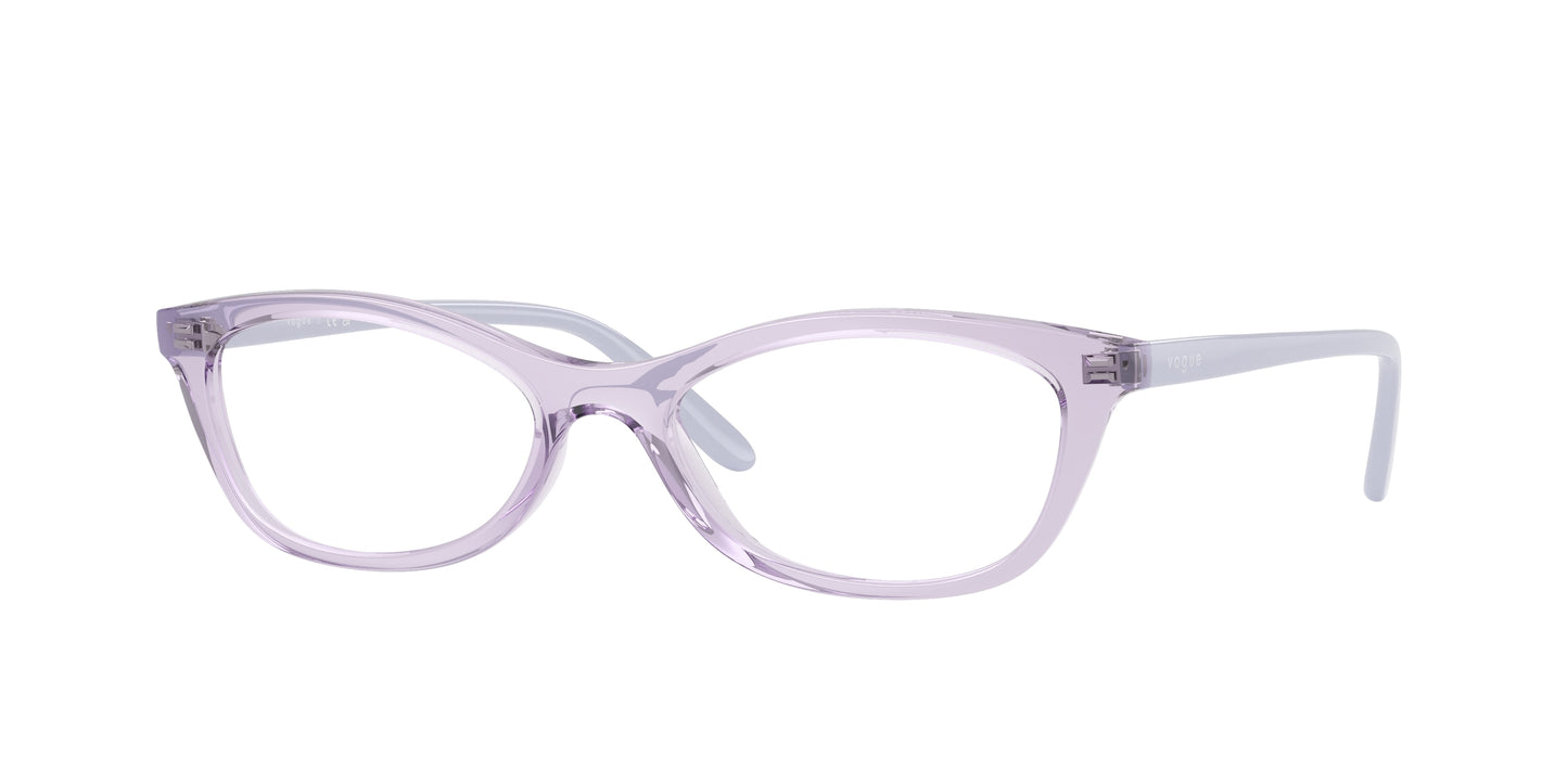 Vogue VO5668 Cat Eye Eyeglasses  2745-Transparent Lilac 53-140-17 - Color Map Violet