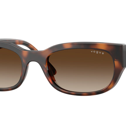 Vogue VO5669S Pillow Sunglasses  271813-Total Dark Havana 54-140-20 - Color Map Brown