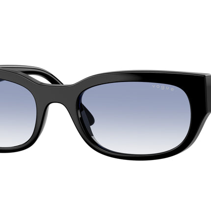 Vogue VO5669S Pillow Sunglasses  W44/19-Black 54-140-20 - Color Map Black