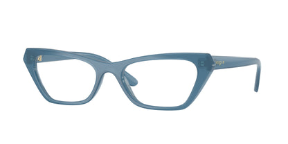 Vogue VO5670 Cat Eye Eyeglasses  3036-Opaline Blue 53-140-18 - Color Map Blue