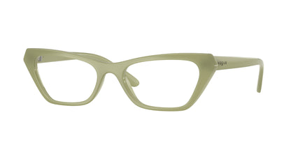 Vogue VO5670 Cat Eye Eyeglasses  3254-Opaline Green 53-140-18 - Color Map Green
