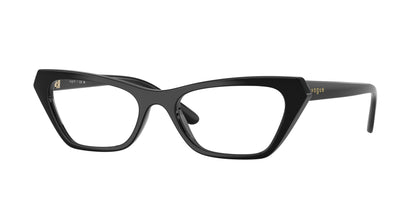 Vogue VO5670 Cat Eye Eyeglasses  W44-Black 51-140-18 - Color Map Black