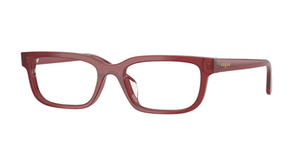 Vogue VO5671F Rectangle Eyeglasses  3255-Opaline Bordeaux 53-145-18 - Color Map Red