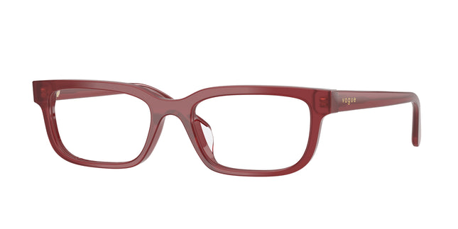 Vogue VO5671F Rectangle Eyeglasses  3255-Opaline Bordeaux 53-145-18 - Color Map Red