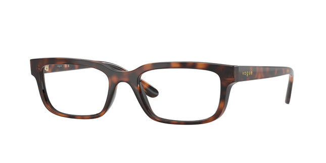 Vogue VO5671 Rectangle Eyeglasses  2718-Total Dark Havana 51-140-18 - Color Map Brown