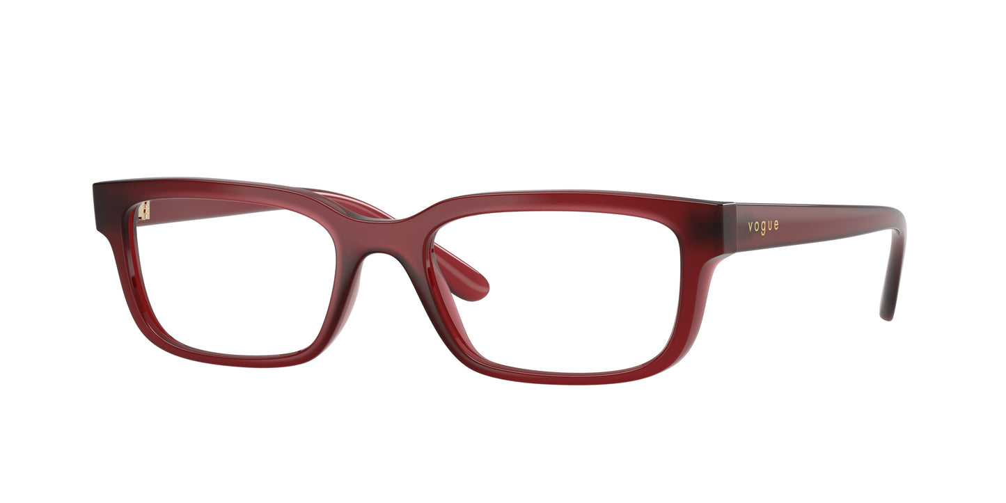 Vogue VO5671 Rectangle Eyeglasses  3255-Opaline Bordeaux 53-140-18 - Color Map Red