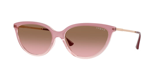 Vogue VO5672S Cat Eye Sunglasses  325814-Gradient Pink/Transparent Pink 57-140-16 - Color Map Pink