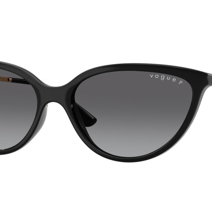 Vogue VO5672S Cat Eye Sunglasses  W44/T3-Black 57-140-16 - Color Map Black