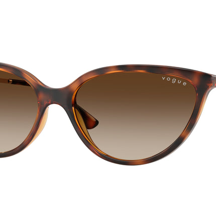 Vogue VO5672S Cat Eye Sunglasses  W65613-Dark Havana 57-140-16 - Color Map Brown
