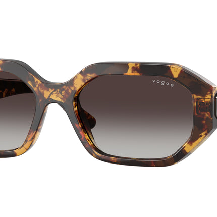 Vogue VO5675S Irregular Sunglasses  31798G-Honey Havana 54-135-18 - Color Map Tortoise