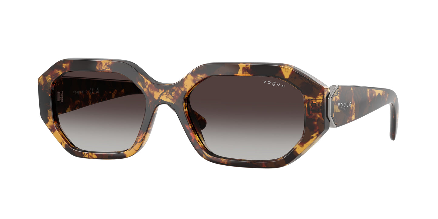 Vogue VO5675S Irregular Sunglasses  31798G-Honey Havana 54-135-18 - Color Map Tortoise