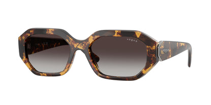 Vogue VO5675S Irregular Sunglasses  31798G-Honey Havana 54-135-18 - Color Map Tortoise