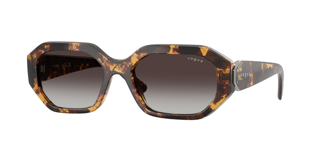 Vogue VO5675S Irregular Sunglasses  31798G-Honey Havana 54-135-18 - Color Map Tortoise