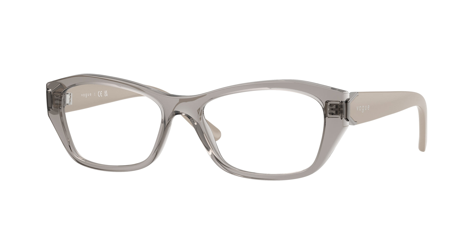 Vogue VO5676 Irregular Eyeglasses  2726-Transparent Grey 51-135-16 - Color Map Grey