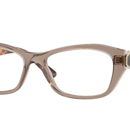 Vogue VO5676 Irregular Eyeglasses  2940-Transparent Brown 53-135-16 - Color Map Brown