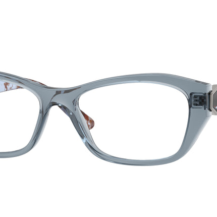 Vogue VO5676 Irregular Eyeglasses  2966-Transparent Blue 51-135-16 - Color Map Blue