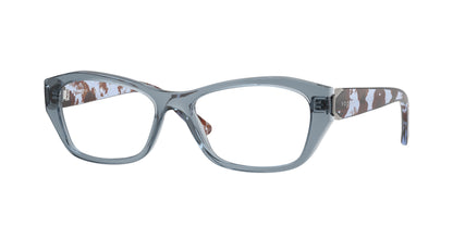 Vogue VO5676 Irregular Eyeglasses  2966-Transparent Blue 51-135-16 - Color Map Blue